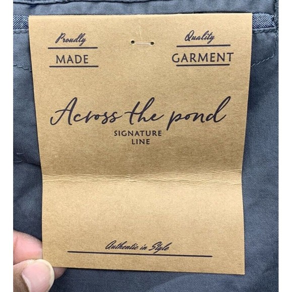 Across The Pond Bermuda Shorts Mens Size 32 Charcoal Gray Signature Line Stretch - Picture 13 of 14